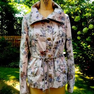 Daughters Of The Liberation Anthropologie Lyonia Floral Canvas Jacket 8